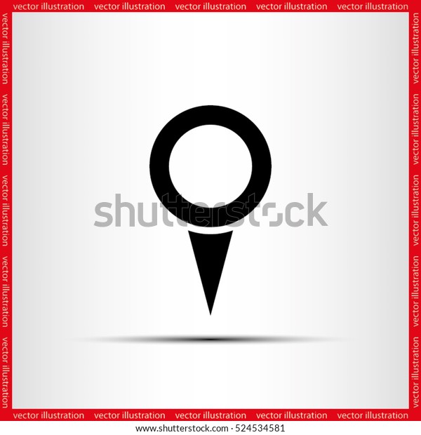 Map Pointer Icon Vector Eps 10 Stock Vector (Royalty Free) 524534581 ...