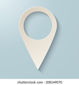 Map pointer icon. Vector illustration