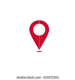  Map pointer icon, vector illustration
