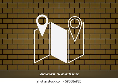 Map pointer icon vector illustration eps10.