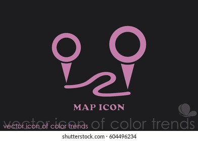 Map pointer icon vector illustration eps10