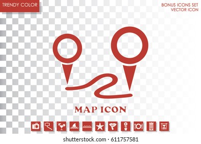 Map pointer icon vector illustration eps10