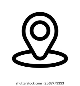 map pointer icon. vector line icon for your website, mobile, presentation, and logo design.