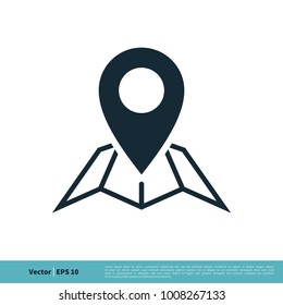 Map Pointer Icon Vector Logo Template Illustration Design. Vector EPS 10.