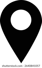 Map pointer icon vector set for location and navigation design.