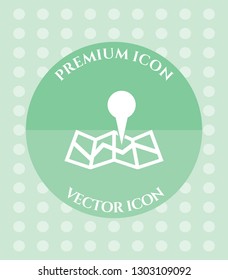 Map Pointer Icon for Web. Application, Software & Graphic Design.