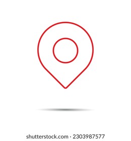 map pointer icon.Location icon simple vector design.	
