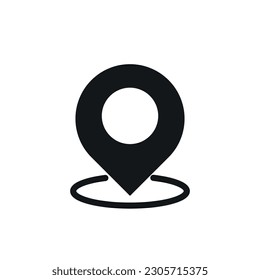 map pointer with icon.location information direction idea concept