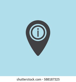 Map pointer information sign icon, cursor of helping vector illustration
