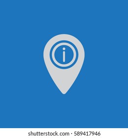 Map pointer information sign icon, cursor of helping vector illustration
