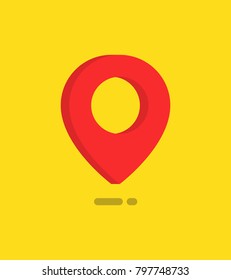 Map pointer isolated. Vector illustration