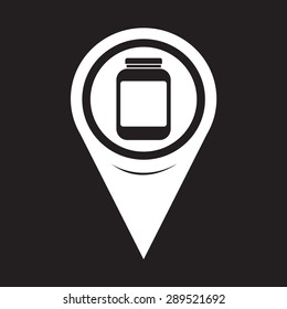 Map Pointer Jar Icon