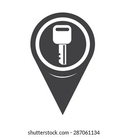 Map Pointer Key Icon