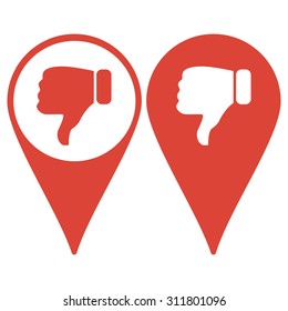 Map pointer. Like icon. Flat design style modern vector illustration