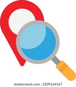 Map Pointer Location Icon Vector Flat Illustration