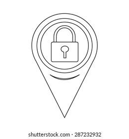 Map Pointer Lock Icon