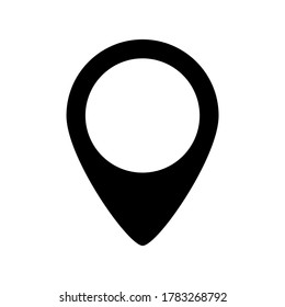 Map pointer. Pointer mark on the map. Arrow symbol on isolated background . 
GPS navigation application . Map pointer symbol. Vector illustration