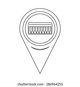 Map Pointer music Icon