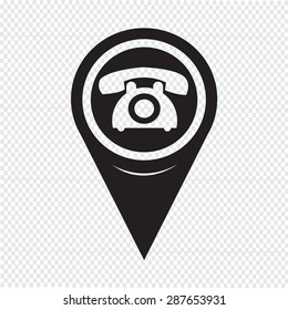 Map Pointer Old Phone Icon