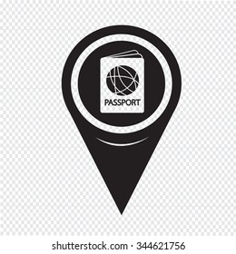 Map Pointer Passport icon