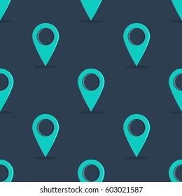 Map pointer. Pattern. Dark pattern from the map pointer.
