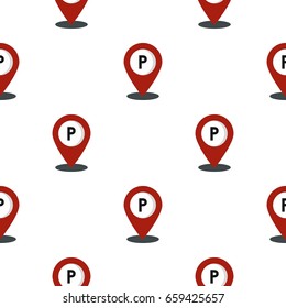 Map pointer pattern seamless flat style for web vector illustration