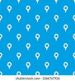 Map pointer pattern vector seamless blue repeat for any use