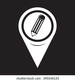 Map Pointer Pencil Icon