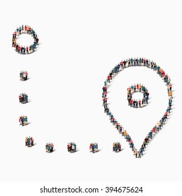 map pointer people
