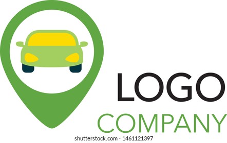 map pointer, map pin, geo location logo icon. Modern flat design vector illustration concept for web banners, mobile app, web sites, printed materials, infographics. Vector logo isolated on white back