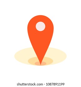 map pointer, map pin, map icon - arrow pin, compass location