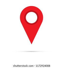 map pointer, map pin, map icon - arrow pin, compass GPS location