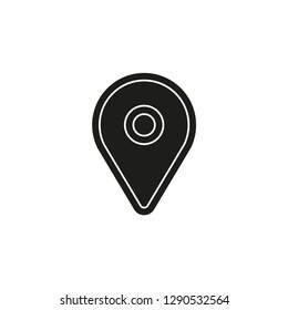 map pointer, map pin, map icon - arrow pin, compass location