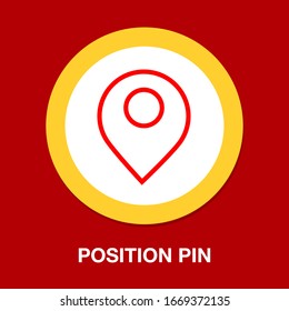 map pointer, map pin, map icon - arrow pin, compass location