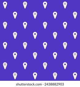 Map Pointer Pin Point Vector Seamless Pattern
