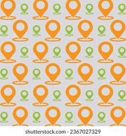 Map Pointer Seamless Pattern Vector Illustration Background - Powered by Shutterstock - Get 15% off with code: PIKWIZARD15