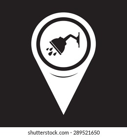 Map Pointer Shower Icon