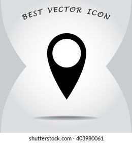 Map pointer sign icons, vector illustration. Flat design style 
