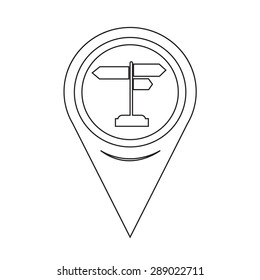 Map Pointer Signpost Icon