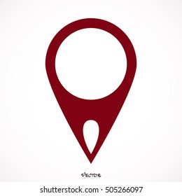 map pointer.map pointer sign.vector illustration.