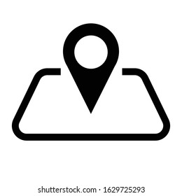 Map Pointer Simple Icon Vector