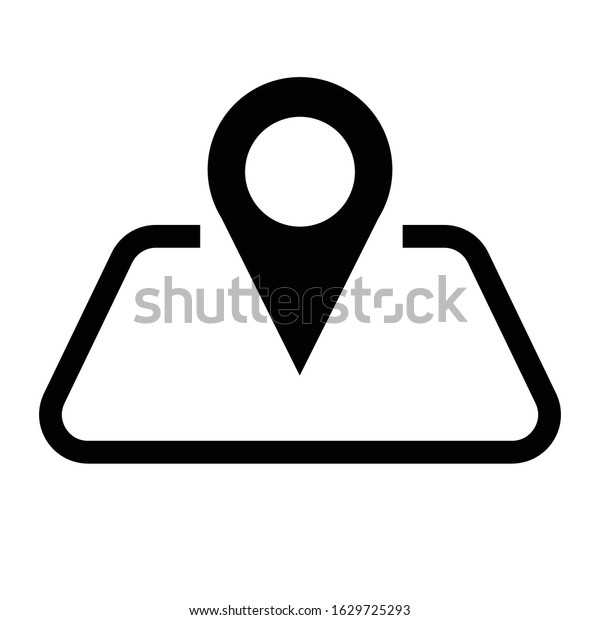 Map Pointer Simple Icon\
Vector