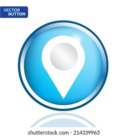 map pointer single icon. Vector illustration.
