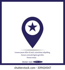 Map pointer with star - places optimization