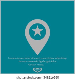 Map pointer with star - places optimization