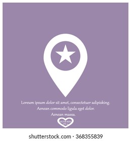 Map pointer with star - places optimization