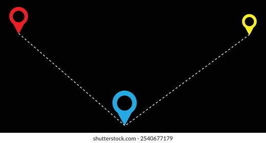 ícone de símbolo de ponteiro de mapa. ilustração de vetor eps 10.