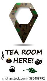 map pointer to tea room