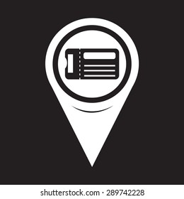 Map Pointer Ticket Icon