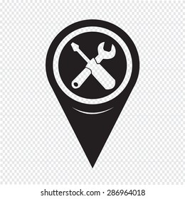 Map Pointer Tool Icon